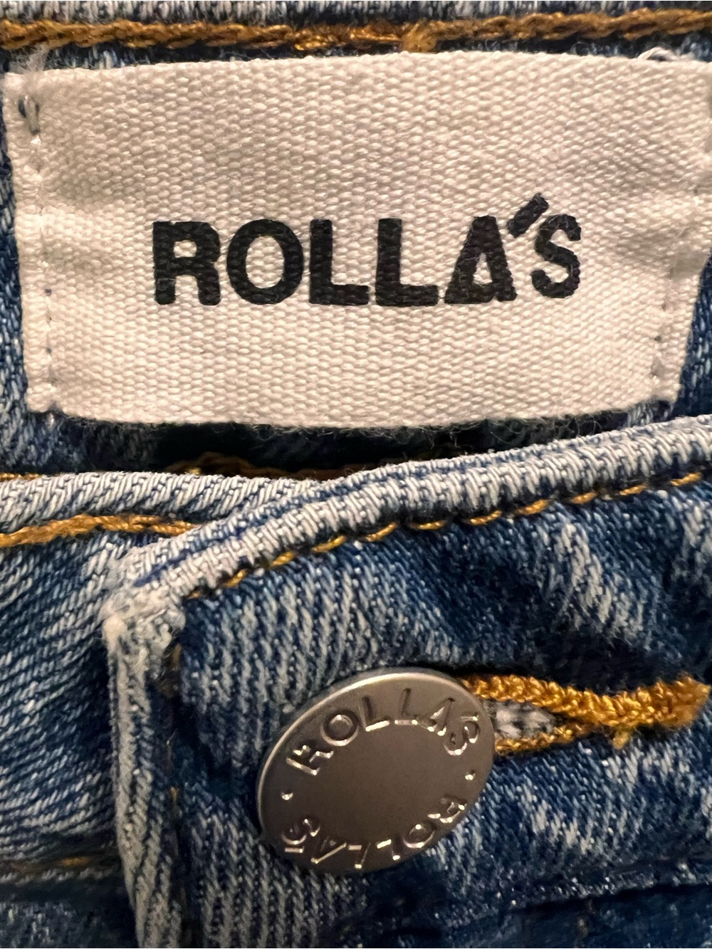Rolla’s Dusters High Rise Slim Mom Jeans 30 Blue Vintage Wash Denim - Picture 4 of 8
